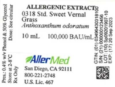 0318 10 Std Sweet Vernal Grass 10mL